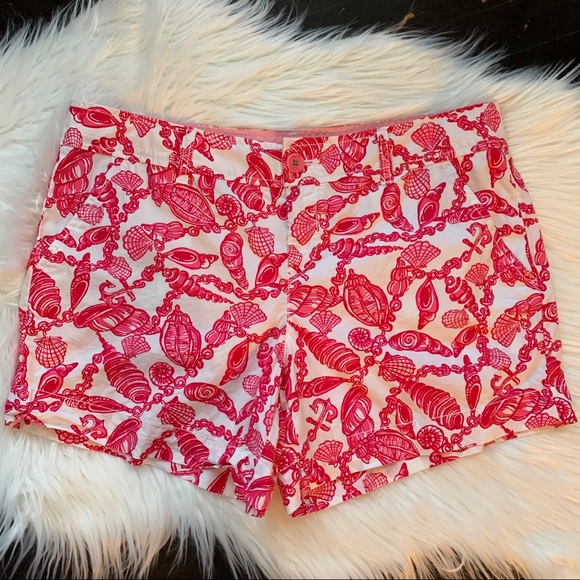 Lilly Pulitzer Pants - Lilly Pulitzer Bold Shells Shell Print Shorts 12
